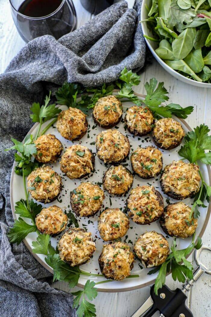 Smoked Stuffed Mushrooms