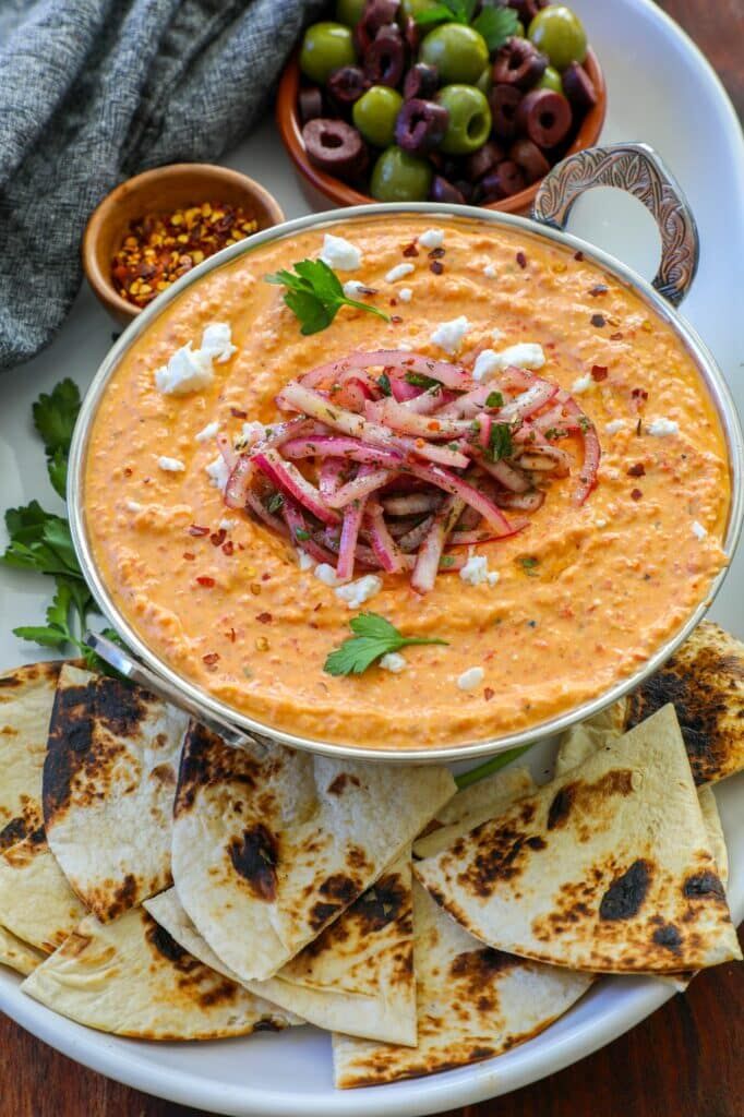 Tirokafteri (Greek Feta Dip) Recipe - Bonappeteach Tirokafteri (Greek Feta Dip) Recipe - Bonappeteach